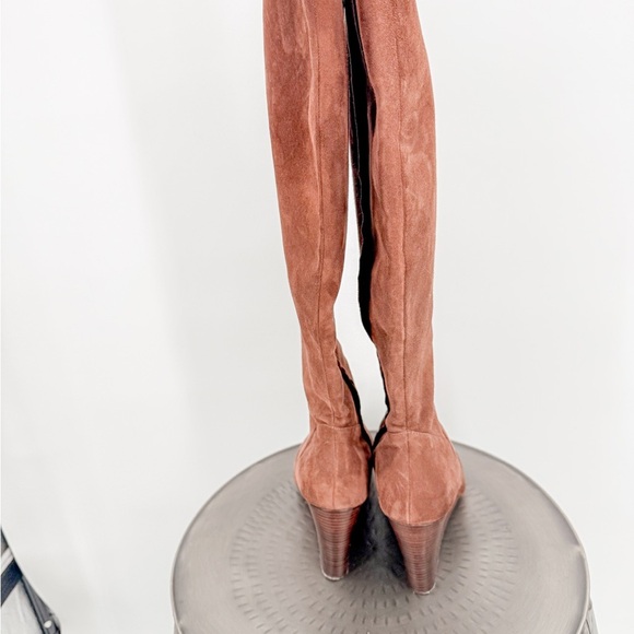 Cole Haan Brown Over the Knee Boots Suede - Picture 4 of 10